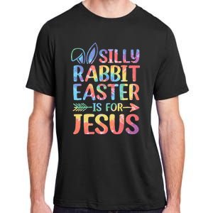 Silly Rabbit Easter Is For Jesus Religious Christian Faith Adult ChromaSoft Performance T-Shirt