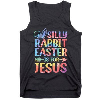 Silly Rabbit Easter Is For Jesus Religious Christian Faith Tank Top