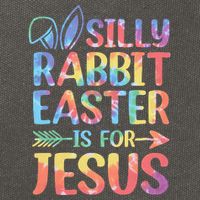 Silly Rabbit Easter Is For Jesus Religious Christian Faith Cotton Canvas Backpack