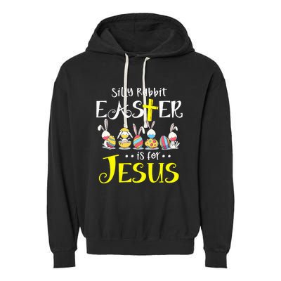 Silly Rabbit Easter Is for Jesus Bunny Face Mask Quarantined Garment-Dyed Fleece Hoodie