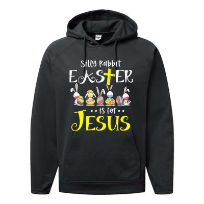 Silly Rabbit Easter Is for Jesus Bunny Face Mask Quarantined Performance Fleece Hoodie