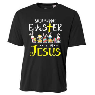 Silly Rabbit Easter Is for Jesus Bunny Face Mask Quarantined Cooling Performance Crew T-Shirt