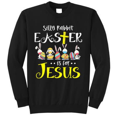 Silly Rabbit Easter Is for Jesus Bunny Face Mask Quarantined Sweatshirt