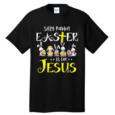 Silly Rabbit Easter Is for Jesus Bunny Face Mask Quarantined Tall T-Shirt