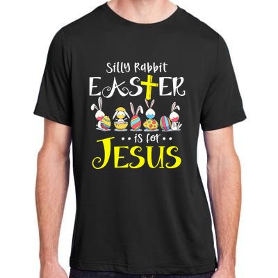 Silly Rabbit Easter Is for Jesus Bunny Face Mask Quarantined Adult ChromaSoft Performance T-Shirt