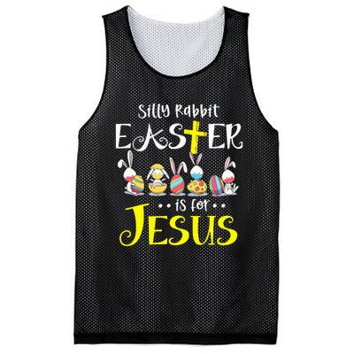 Silly Rabbit Easter Is for Jesus Bunny Face Mask Quarantined Mesh Reversible Basketball Jersey Tank