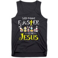 Silly Rabbit Easter Is for Jesus Bunny Face Mask Quarantined Tank Top