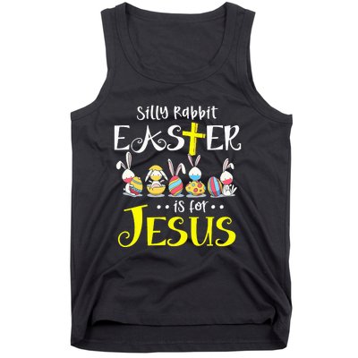 Silly Rabbit Easter Is for Jesus Bunny Face Mask Quarantined Tank Top