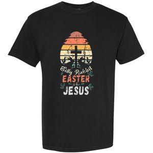 Silly Rabbit Easter Is For Jesus Religious Christian Retro Garment-Dyed Heavyweight T-Shirt