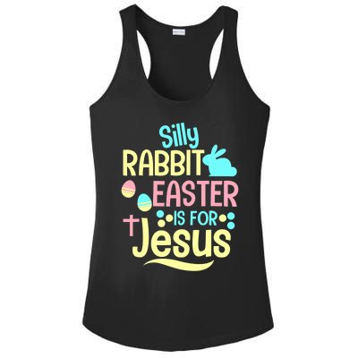 Silly Rabbit Easter Is For Jesus Christian Ladies PosiCharge Competitor Racerback Tank