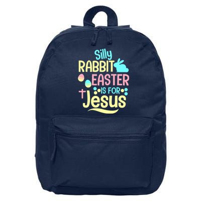 Silly Rabbit Easter Is For Jesus Christian 16 in Basic Backpack