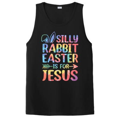 Silly Rabbit Easter Is For Jesus Religious Christian Faith PosiCharge Competitor Tank