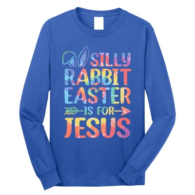 Silly Rabbit Easter Is For Jesus Religious Christian Faith Long Sleeve Shirt