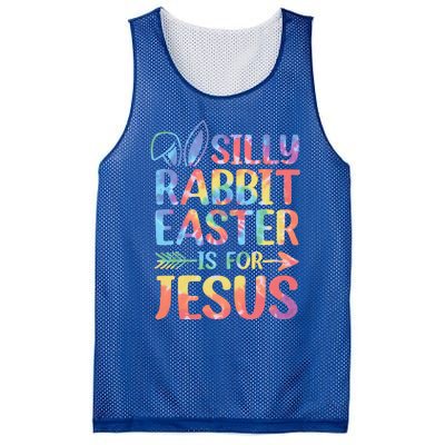 Silly Rabbit Easter Is For Jesus Religious Christian Faith Mesh Reversible Basketball Jersey Tank