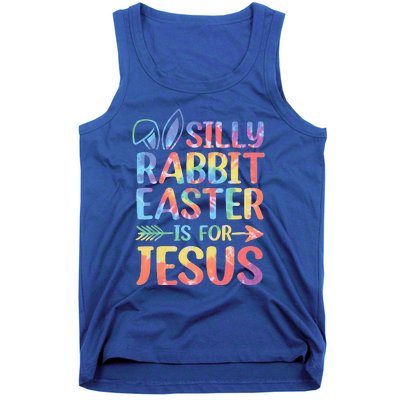 Silly Rabbit Easter Is For Jesus Religious Christian Faith Tank Top