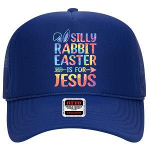 Silly Rabbit Easter Is For Jesus Religious Christian Faith High Crown Mesh Back Trucker Hat