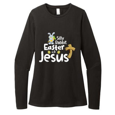 Silly Rabbit Easter is for Jesus Boy Girl Womens CVC Long Sleeve Shirt