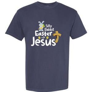 Silly Rabbit Easter is for Jesus Boy Girl Garment-Dyed Heavyweight T-Shirt