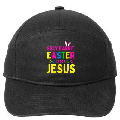 Silly Rabbit Easter Is For Jesus Christian 7-Panel Snapback Hat