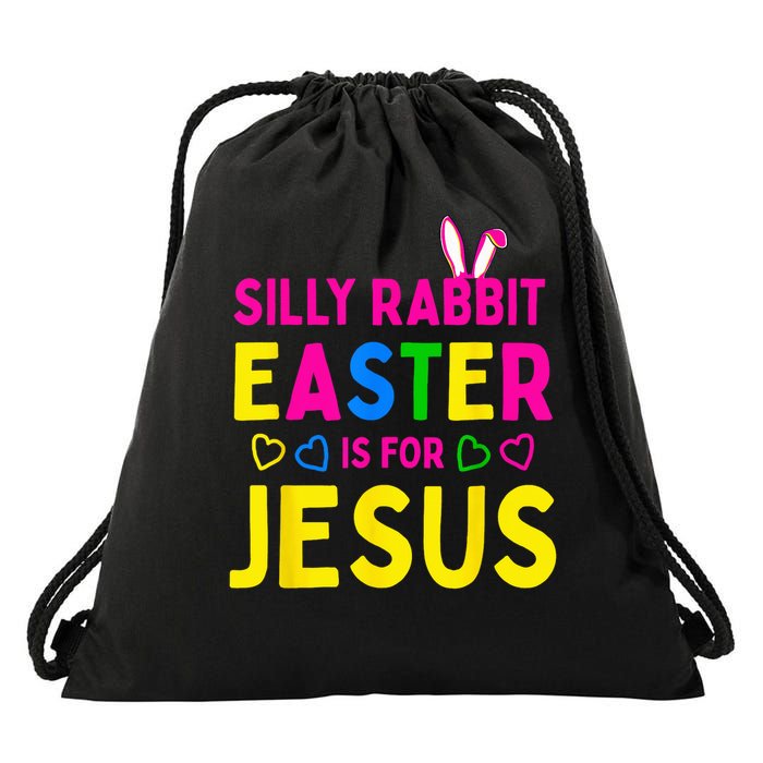 Silly Rabbit Easter Is For Jesus Christian Drawstring Bag