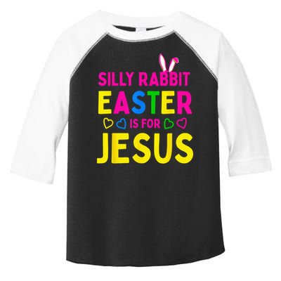 Silly Rabbit Easter Is For Jesus Christian Toddler Fine Jersey T-Shirt