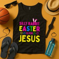 Silly Rabbit Easter Is For Jesus Christian Tank Top