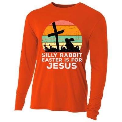 Silly Rabbit Easter Is For Jesus Christians Cooling Performance Long Sleeve Crew