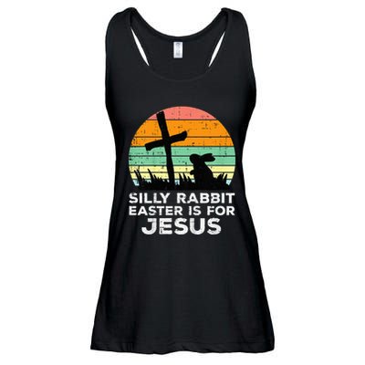 Silly Rabbit Easter Is For Jesus Christians Ladies Essential Flowy Tank