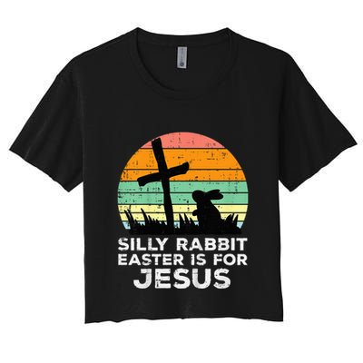 Silly Rabbit Easter Is For Jesus Christians Crop Top