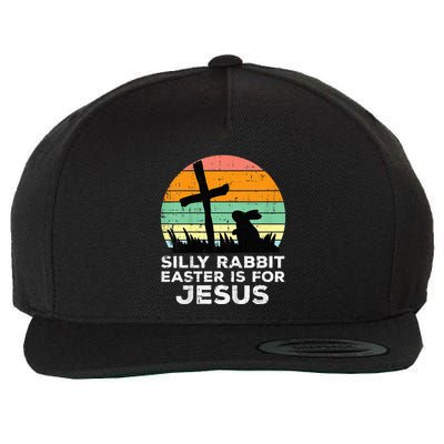 Silly Rabbit Easter Is For Jesus Christians Wool Snapback Cap