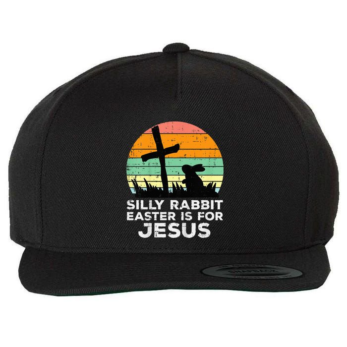 Silly Rabbit Easter Is For Jesus Christians Wool Snapback Cap