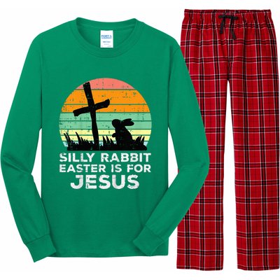 Silly Rabbit Easter Is For Jesus Christians Long Sleeve Pajama Set