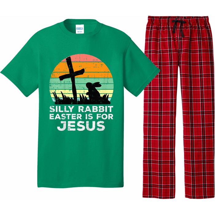 Silly Rabbit Easter Is For Jesus Christians Pajama Set