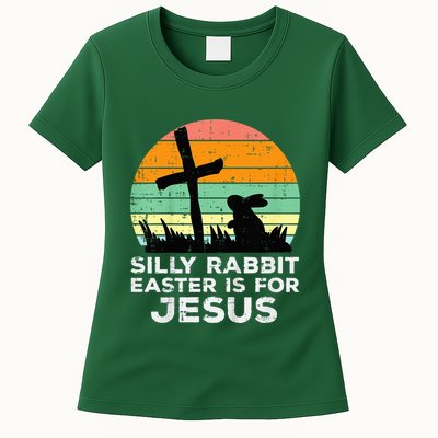 Silly Rabbit Easter Is For Jesus Christians Womens T-Shirt