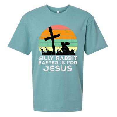 Silly Rabbit Easter Is For Jesus Christians Sueded Cloud Jersey T-Shirt