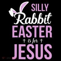 Silly Rabbit Easter Is For Jesus Flexfit Unipanel Trucker Cap