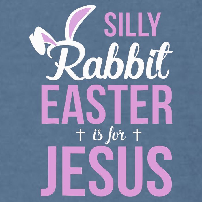Silly Rabbit Easter Is For Jesus Garment-Dyed Sweatshirt
