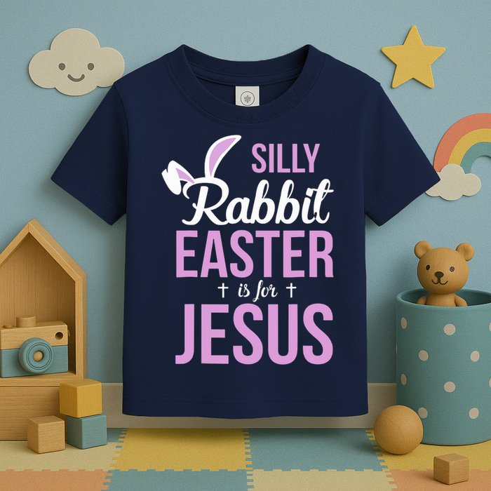 Silly Rabbit Easter Is For Jesus Toddler T-Shirt