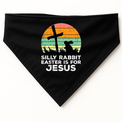 Silly Rabbit Easter Is For Jesus Christians  USA-Made Doggie Bandana