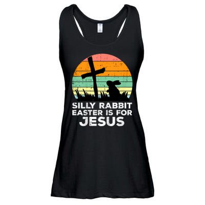 Silly Rabbit Easter Is For Jesus Christians  Ladies Essential Flowy Tank