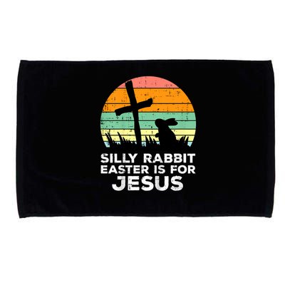 Silly Rabbit Easter Is For Jesus Christians  Microfiber Hand Towel