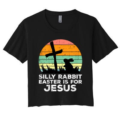 Silly Rabbit Easter Is For Jesus Christians  Crop Top