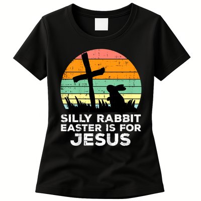Silly Rabbit Easter Is For Jesus Christians  Womens T-Shirt