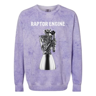 Starship Raptor Engine For Space Explorer & Rocket Scientist Colorblast Crewneck Sweatshirt