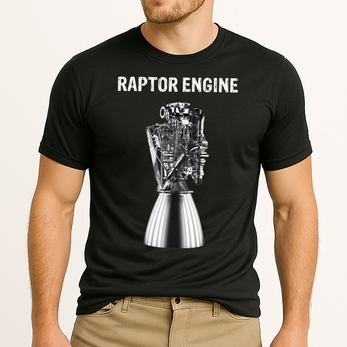 Starship Raptor Engine For Space Explorer & Rocket Scientist Performance Shirt