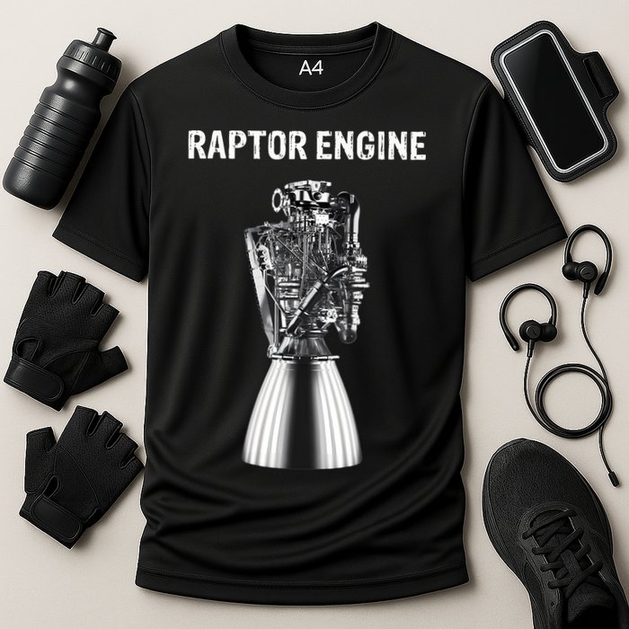 Starship Raptor Engine For Space Explorer & Rocket Scientist Performance Shirt