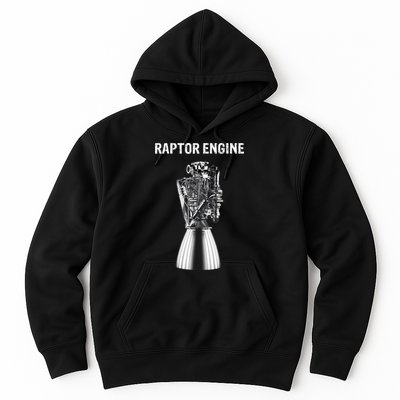 Starship Raptor Engine For Space Explorer & Rocket Scientist Hoodie