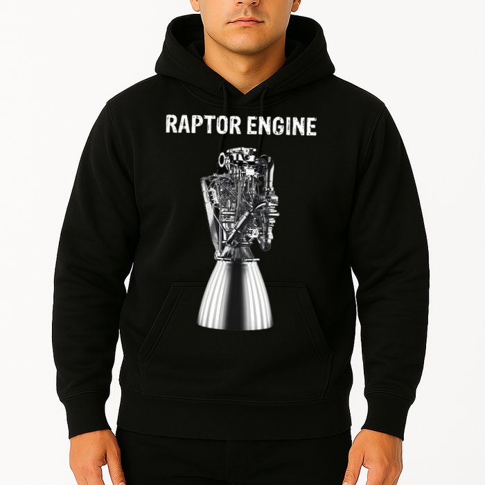Starship Raptor Engine For Space Explorer & Rocket Scientist Hoodie