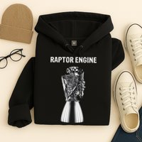 Starship Raptor Engine For Space Explorer & Rocket Scientist Hoodie