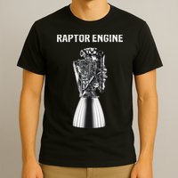 Starship Raptor Engine For Space Explorer & Rocket Scientist T-Shirt